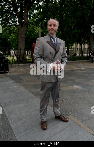 Cutty Sark, London, UK. 21st July, 2017. Simon Turner (The Banker), Lewis Carroll's The Hunting of the Snark, will be visiting the Cutty Sark this Friday to celebrate their west end debut by Vaudeville Theatre Credit: See Li/Alamy Live News Stock Photo