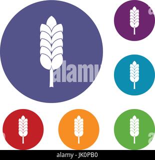 Big spica icons set Stock Vector