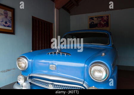 Car used by monk Ven. Thich Quang Duc who self immolated in protest of persecution of Buddhists by Diem regime - Hue, Vietnam - March 2017 Stock Photo