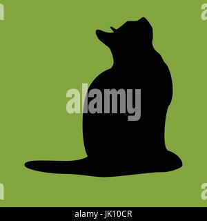 Cats collection - vector silhouette Stock Vector