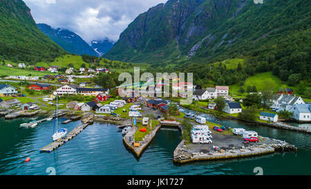 Sundal village. Norway. Stock Photo