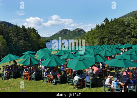 Jordan Pond House Restaurant in Acadia National Park Maine Stock Photo