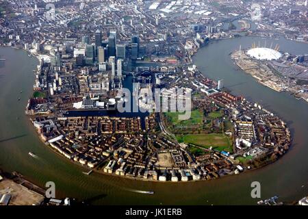 Central London from the air Stock Photo