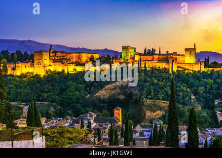 Alhambra, Granada, Spain Stock Photo