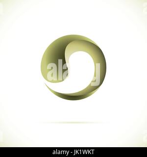 Sphere AbstTechnology circle icon. Sci-fi hitech futuristic style creative concept. Stock Vector