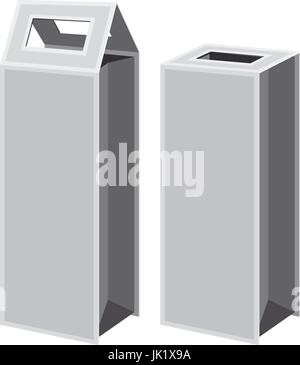 vector blank packing box on white background art Stock Vector