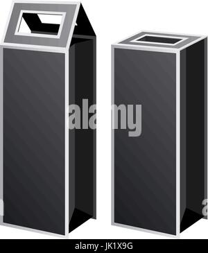 vector blank packing box on white background art Stock Vector
