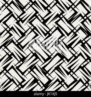 Vector seamless pattern. Modern stylish texture. Repeating geometric tiles with volume diagonal zigzag Stock Vector