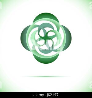 Sphere AbstTechnology circle icon. Sci-fi hitech futuristic style creative concept. Stock Vector