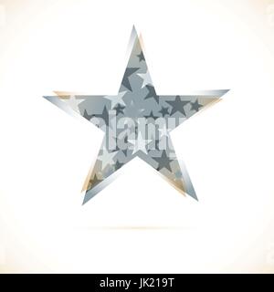 Sphere AbstTechnology star icon. Sci-fi hitech futuristic style creative concept. Stock Vector