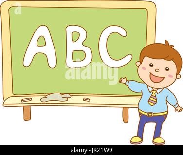 Illustration of Kids Holding Giant Letters abc Stock Vector