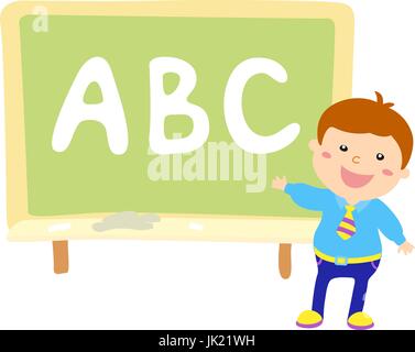 Illustration of Kids Holding Giant Letters abc Stock Vector