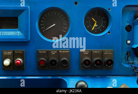 APT, advanced passenger train, drivers control panel Stock Photo