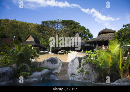 Seychelles, Praslin Island, Petite Anse Kerlan beach, Lemuria Resort Stock Photo