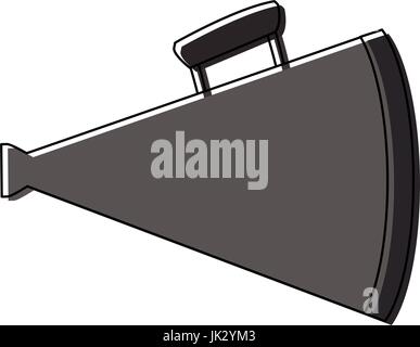 movie or film speaker announce equipment Stock Vector