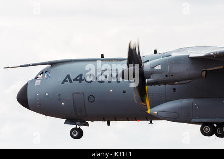 A400M Atlas seen at the 2017 Royal International Air Tattoo at RAF Fairford in Gloucestershire - the largest military airshow in the world. Stock Photo