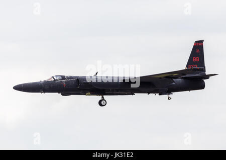 U-2 from the USAF seen at the 2017 Royal International Air Tattoo at Royal Air Force Fairford in Gloucestershire - the largest military airshow in the Stock Photo