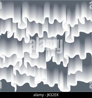 High detailed illustration of polar lights on the starry sky, EPS 10 contains transparency, mesh used. art Stock Vector