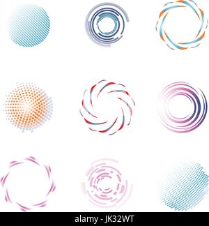 Unusual Icons Set Isolated On White Background Vector Stock Vector