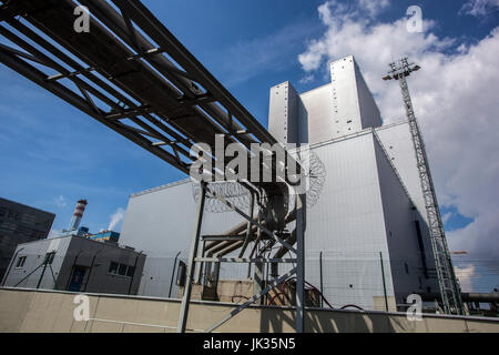 Power plant Ledvice, Northern Bohemia, Czech Republic Stock Photo