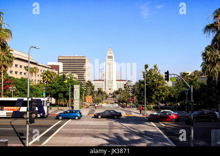 Los Angeles City Hall, Downtown LA, California Stock Photo