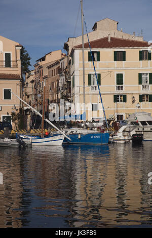 Italy, Sardinia, Northern Sardinia, Isola Maddalena, La Maddalena,  Cala Gavetta harbor Stock Photo