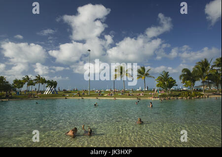 Australia, Queensland, Whitsunday Coast, Airlie Beach, Airlie Lagoon, Stock Photo