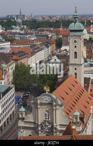 Germany, Bavaria, Munich, Holy Ghost church, Stock Photo