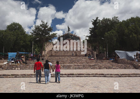 Argentina, Jujuy Province, Quebrada de Humamuaca canyon, Humahuaca, Independece Monument Stock Photo