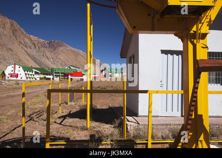 Argentina, Mendoza Province, Los Penitentes, Andean Ski resort along RN 7 by Chilean frontier Stock Photo