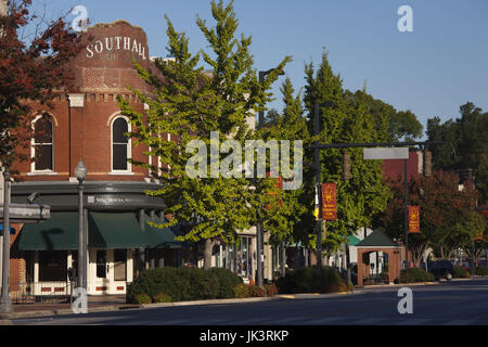USA, Alabama, Muscle Shoals Area, Florence, Downtown area, Court Street Stock Photo