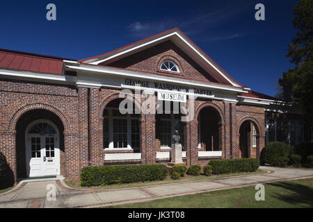 USA, Alabama, Tuskeegee, Tuskeegee Institute National Historic Site, major African-American University founded by Booker T. Washington, George Washington Carver Museum Stock Photo