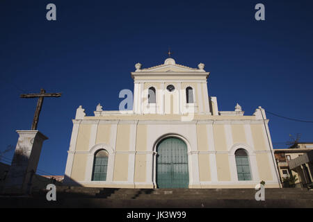 Puerto Rico, West Coast, San German, Plaza Francisco Mariano Quinones, Catedral de San German de Auxerre cathedral Stock Photo