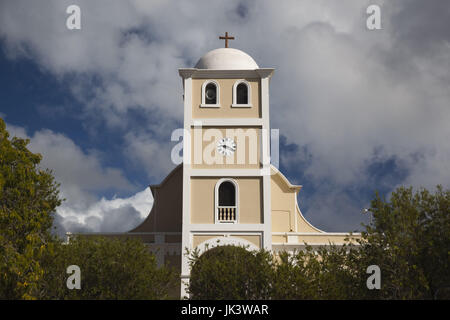 Puerto Rico, North Coast, Karst Country, Lares, town church Stock Photo