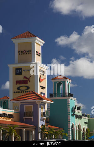 Puerto Rico, North Coast, Barceloneta, Prime Outlet Shopping Mall Stock Photo