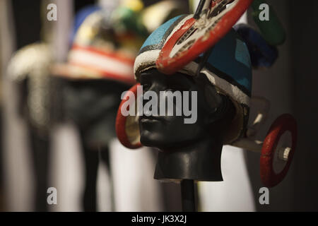 Uruguay, Montevideo, Museo del Carnaval, museum of Montevideo carnival, carnival mask Stock Photo