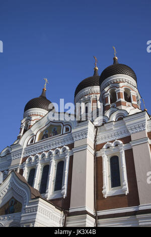 Estonia, Tallinn, Old Town, Toompea, Alexander Nevsky Russian Orthodox Cathedral Stock Photo