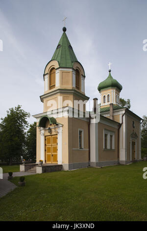 Estonia, Western Estonia, Haapsalu, St. Maria-Magdalena Russian Orthodox Church, b. 1836 Stock Photo