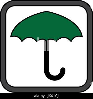 keep dry symbol protect cargo from excessive humidity Stock Vector