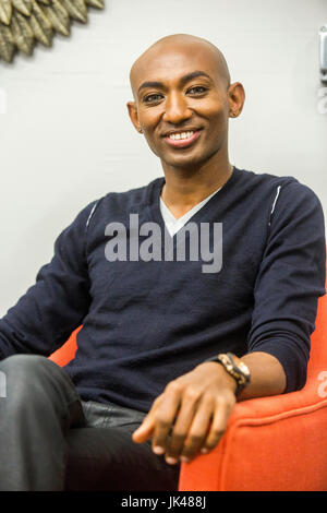 Portrait of smiling African American man Stock Photo