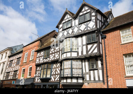 Tudor Buildings in Broad Street, Ludlow, Shropshire, England, UK ...