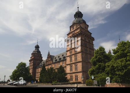 Germany, Bavaria, Aschaffenburg, Schloss Johannisburg castle, Stock Photo