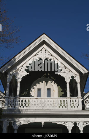 USA, New York, Long Island, Sag Harbor, Main Street, building detail Stock Photo