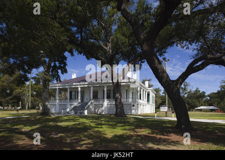 USA, Mississippi, Biloxi, Beauvoir, The Jefferson Davis Home and Presidential Library, former home of US Civil War-era Confederate President, Beauvoir House Stock Photo