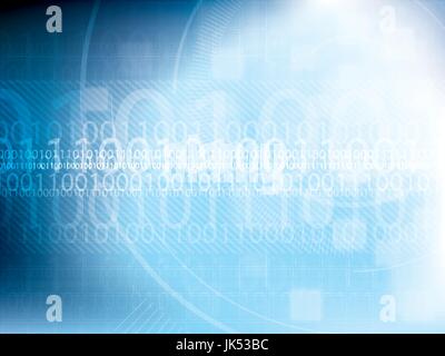 Technology background futuristic abstract blue and digital bright lights binary code, design of vector illustration. Stock Vector