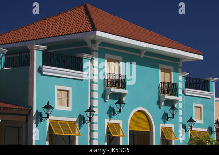 Puerto Rico, North Coast, Barceloneta, Prime Outlet Shopping Mall, building detail Stock Photo