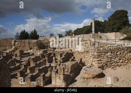 Tunisia, Tunis, Carthage, Byrsa Hill, Roman-era ruins Stock Photo