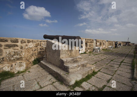 Tunisia, Northern Tunisia, Bizerte, Old Port, Kasbah Fort ramparts Stock Photo