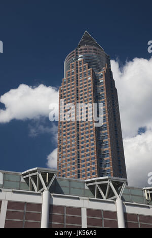 Germany, Hessen, Frankfurt am Main, Frankfurt Messe Area, Messeturm tower, Stock Photo