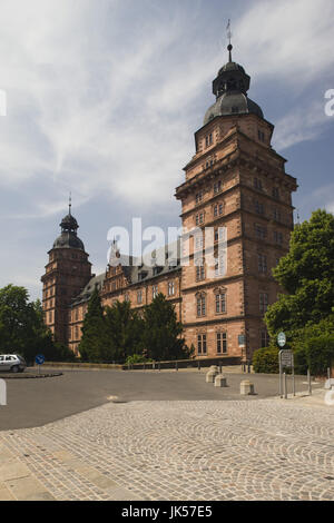 Germany, Bavaria, Aschaffenburg, Schloss Johannisburg castle, Stock Photo